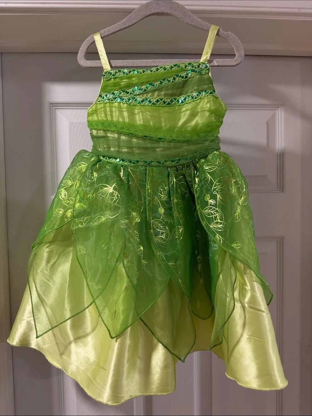 Disney Store Tinker Bell Dress-Up Costume Dress Size 4 – Like New  Let your li